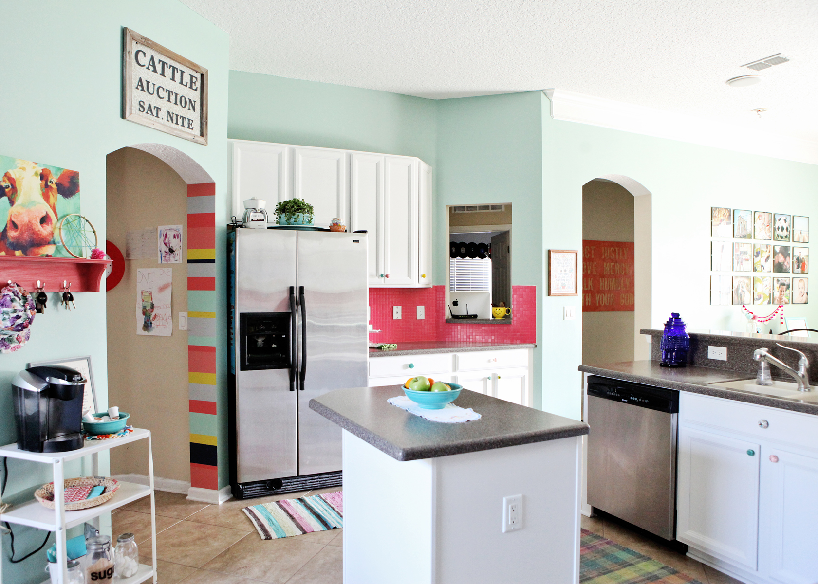 colorful kitchen makeover