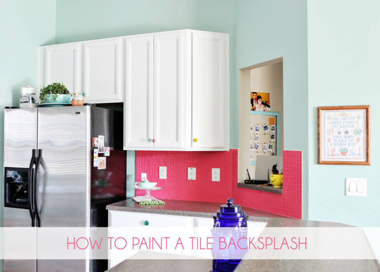 How to Paint a Tile Backsplash