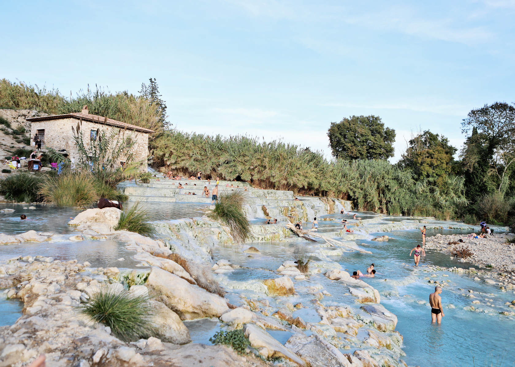 Saturnia Hot Springs in Tuscany