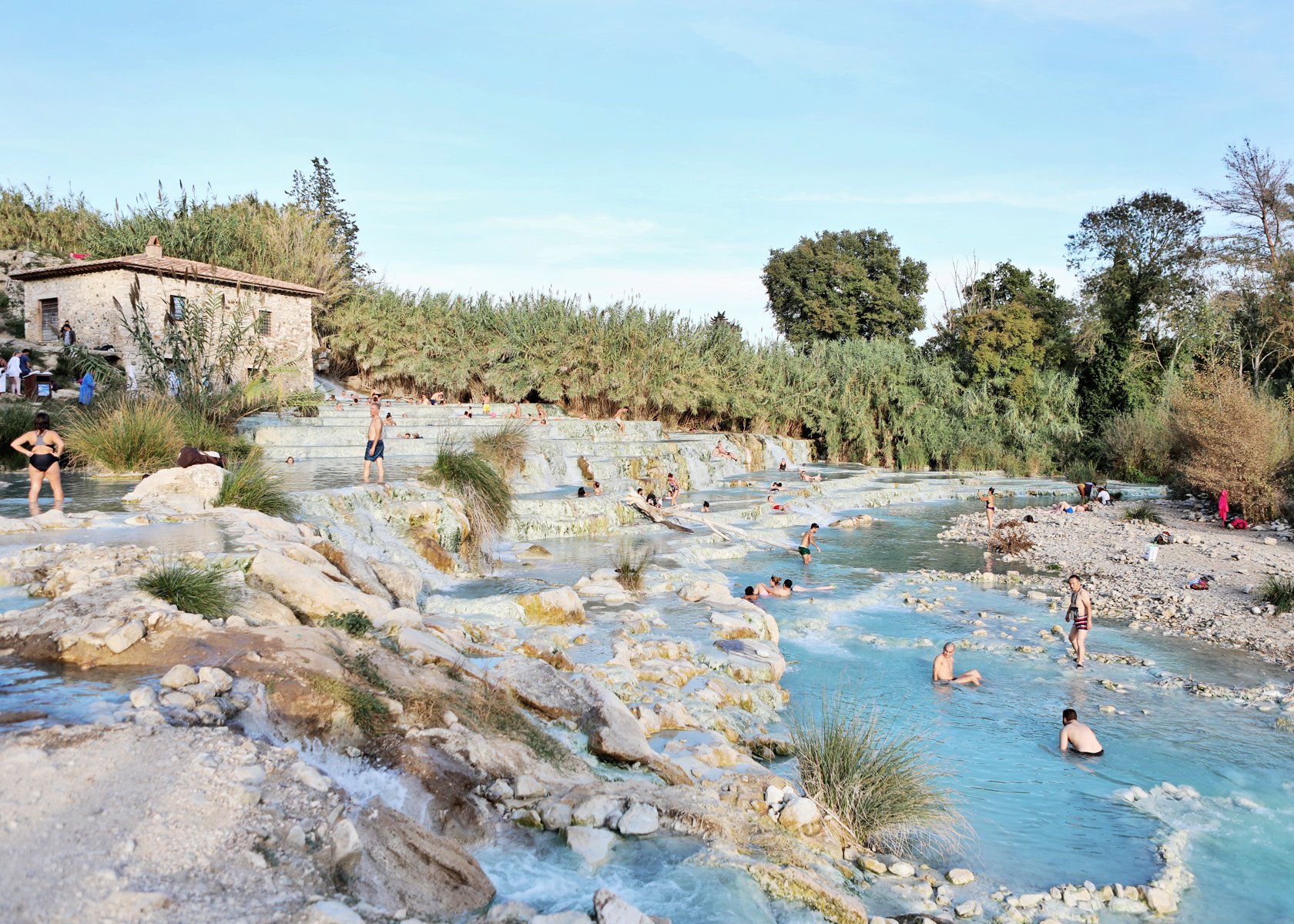 Saturnia Hot Springs in Tuscany